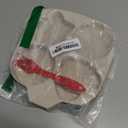 4-Cup Nonstick Egg Pan with Silicone Brush & Spatula, Divided Grill Frying Pan, Omelette Skillet Egg Cooker Suitable for Pancakes Plett Crepes, Gas Stove & Induction Cookware(Beige)