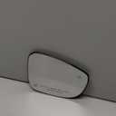 TRQ Passenger Side Mirror Glass Heated Blind Spot Indicator Convex Compatible with 2017-2024 Chrysler Pacifica 2020-2024 Chrysler Voyager CH1325135