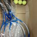 4 Pack Tennis Rackets for Adults Prestrung Lightweight
27 Inch Racquets Bulk, Tennis Balls, for 4 Players Recreational Training, Overgrips, Pre Strung Ready Outdoor Courts