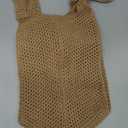 Crochet Tote Bag for Women, French Style Hollow Out Mesh Beach Bag, Summer Vacation Essentials