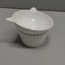 Ceramic Raised Cat BowlTilted Raised Cat Bowl Anti Vomit Cat Bowls for Indoor Cats Whisker Friendly Pet Feeder for Cats Puppies, Microwave and Dishwasher Safe (White)