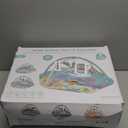 Baby Gym Play Mat, 8-in-1 Tummy Time Mat & Activity Gym, Washable Ball Pit, Infant Play Mat with Detachable Toys for Sensory Exploration and Motor Skill Development (Bluer)