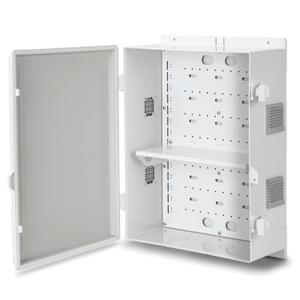 Outdoor Electrical Junction Box, ABS Water Resistant Enclosure with Internal Mounting Panel & Hinged Cover, 16.1" H* 12.2" L* 5.9" W