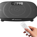 MERACH Vibration Plate Exercise Machine, Vibration Plate 440 Lbs Capacity, Bluetooth and Silicone Pedal, Stimulate Deep Fat, Vibration Plate for Lymphatic Drainage, Vibrating for Weight Loss, Black