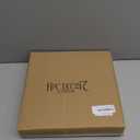 HPC Decor 12Inch Beaded Lazy Susan- Wooden Lazy Susan Organizer for Farmhouse Table Decor, Round Turntable for Table Cabinet, Countertop- Kitchen Turntable 360 Degrees Rotating Table Spinning Tray