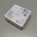 AD Set of 6 Coasters for Drinks Absorbing Round Ceramic Stone Coaster with Cork Base,Tabletop Protection Mat for Mugs and Cups,Office,Kitchen (Indigo Blue)