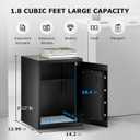 Bonsaii Large Safe Box 1.8 Cubic Feet with Digital Lock, Steel Security Safe Box with Removable Shelf for Home, Office, Cash, Valuables, Jewelry, 14.2" x 12.99" x 19.7"