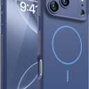 Magnetic for iPhone 17 Pro Case, [Matte Solid Color] [Full Camera Protection] Protective Case for iPhone 17 Pro - Deep Blue