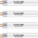 12 Inch F8T5/DL LED Replacement Bulbs, 6500K Daylight, T5 LED 5 Watts Replace Fluorescent Bulb with LED, Replacement Tube for Counter and Cabinet Fixture, 4 Pack