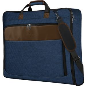 MATEIN Travel Garment Bags, Large Convertible Carry On Garment Bag For Men Women, Wrinkle-Free Hanging Travel Suit Luggage with Shoulder Strap, 2 in 1 Suit Carrier Suitcase For Business Trip, Blue