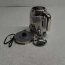 SUSTEAS Electric Kettle - 57oz Hot Tea Water Boiler with Thermometer, 1500W Fast Heating Stainless Steel Pot, Cordless LED Indicator, Auto Shut-Off & Boil Dry Protection, Silver