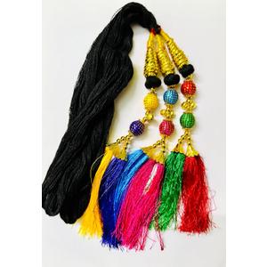 Women's Handmade Patiala Shahi Paranda/Parandi Traditional Hair Accessory Braid Tassles/Hair Extension/Choti, Suitable for Giddha, Bhangra and Folk dance, Lehenga hair accessory.