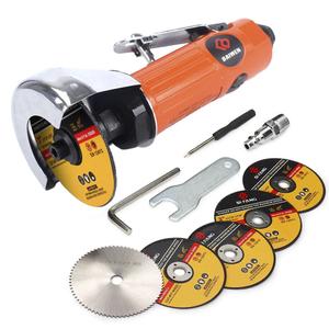 Air Cut Off Tool with 5Pcs 3-inch Die Grinder Cut-Off Wheels, Pneumatic Metal Sheet Cutting Tool, Heavy Duty Air Cutter Cut off Tool