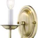 Livex Lighting 4151-01 Wall Sconce with No Shades, Antique Brass