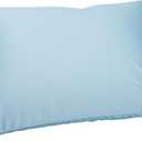 Microbead Throw Pillow with Removable Cover Bed Body Microbead Pillow Neck Head Back Support, Spandex Soft Silky Fabric for Sleeping and Travel Sofa Bedroom Comfortable (Pastel Blue)