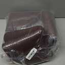 Brown Kitchen Dining Chairs Cushions Set of 4 Non Slip Foam Patio Seat Cushions Washable Soft Thick Pads Large Wooden Metal Tapered Chair Cushions, 17" x 15"