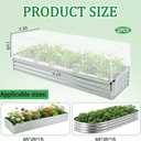2 Pack Garden Netting for Raised Beds, 6.2x3.3x1.6 Ft Raised Bed Plant Covers for Garden Protection, Fine Mesh Bird Netting Pest Barrier Screen with Drawstring for Protecting Vegetables Fruits Crops