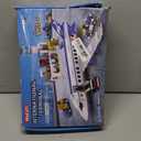 880 Pcs City Airport Passenger Terminal Building Set, 6 IN 1 Airplane Building Blocks Toy, STEM Aircraft Bricks with Shuttle Bus,Luggage Cart,Planes Model Toys Gifts for Adults Boys Ages 6-12+