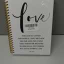 QICLM Christian Notebook Journal, John 3:16 Love Bible Journaling Notebooks for Note Taking, Inspirational Christian Gifts for Women Men, Hardcover Spiral Notebook 5.5x8.3