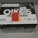 Oikos Protein Shake, Vanilla, 30g Protein, Shelf Stable Protein Drink with 5g Prebiotic Fiber, 12 fl oz Bottle, 12 Count, BB Date: 10/03/2026