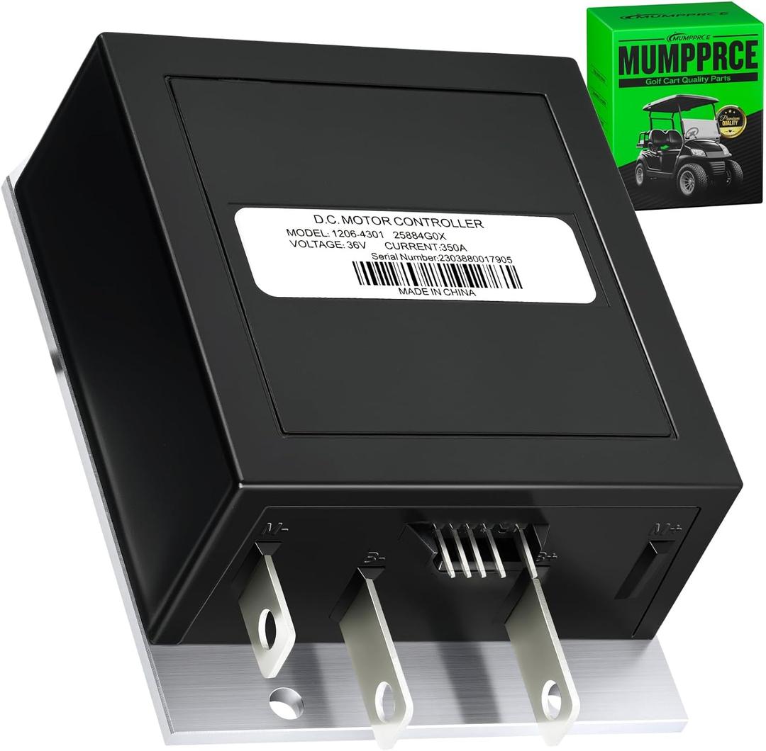 1206-4301 EZGO Speed Controller36V 350A 5 Pin Speed Controller Compatible with Curtis E-Z-GO EZGO TXT Medalist Golf Cart with Series ITS(1994-2019), Replace OEM 25864G09 25864G03 25864G04