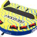 Towable Tubes for Boating 2 Person, Heavy Duty Boat Tubes and Towables, Inflatable Water Tubes for Boats to Pull with Fins, Drainage, Quick Connector, Large Capacity