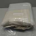 INLINAS Beige Blackout Curtains with Sheer Overlay - Grommet Top Thermal and Noise Reduction Panels for Bedroom and Living Room Light Blocking and Energy Saving, 52 x 84 Inches, Set of 2