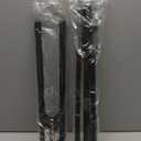 BEIYANG T Shape Backdrop Stand Kit 3.2 * 6.5 FT, Adjustable Background Support Stand Kit with 2 Spring Clamps for Parties, Wedding, Photography, Decoration (Black)