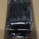 Supernal 180pcs Plastic Silverware Heavy Duty Matt Black Silverware Set Plastic Reusable Wheat Straw Cutlery Set Wheat Straw Reusable Spoon Knife Forks Set Tableware Dishwasher Microwave Safe