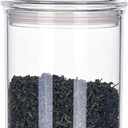 24oz Acrylic Storage Jar, Airtight Lid with Silicone Sealing Ring, Ideal Canister Container for Sugar, Tea, Spices, Herbs, Shells, Bath Salt, Christmas Decorative Apothecary Jars (Standard 701 ml)
