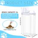 Teenyyou 2 Pcs Cat Litter Storage Container with Airtight Lid and Handle Cat Litter Storage Bin with Spout Sealable Heavy Duty Bucket