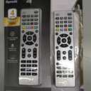 GE 4-Device Universal Remote Control, Designer Series, Brushed Nickel/Silver, 33709 Pack of 2