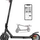 E30 Electric Scooter with Smart APP, 19.9 Miles Range & 18 MPH, 350W Motor, 8.5" Solid Tires, Rear Suspension and Turn Signals, Foldable Electric Scooter for Adults and Teens (Gray)