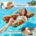 2 Pack Pool Floats for Adults, 4-in-1 Inflatable Pool Hammock Float with Cooling Mesh Seat, Portable Water Hammock Floating Chair Lounge for Pool, Beach, Lake, Hot Tub & Summer Pool Party