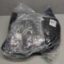 Starry Dynamo 60Inch Ruffled Velvet Christmas Tree Skirt with Foam Padding, Nylon Backing and LaceUp Tie Closure, Black