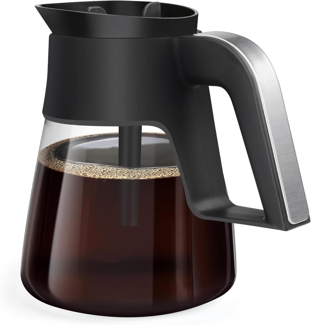 10 Cup Ninja Coffee Pot Replacement for CM401 Ninja Coffee Maker, Glass Carafe with Lid Compatible with Ninja CF090 CF092 CM300 CM400 CM401 ect.