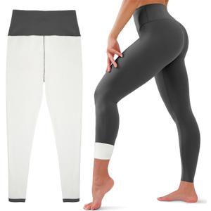 HEGALY Thick Fleece Lined Leggings for Women Tummy Control High Waisted Workout Thermal Warm Soft Yoga Pants for Cold Winter (Small, Dark Grey)