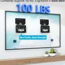 Ultra Slim TV Wall Mount Compatible with 14"-80" Flat & Frame TVs Only, 0.3" Micro-Gap Low Profile TV Mount, Minimalist Look, Blends Any Interior, Hold up to 100Lbs