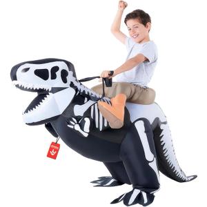 Morph Inflatable Skeleton Dinosaur Costume Kids, TRex Blow Up Skeleton Dinosaur Costume, Inflatable Dino Costume Kids, One Size