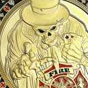 4 x Firefighter Challenge Coin Thin Red Line Fire Rescue Coin Fireman Prayer Coin