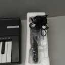 61 keys keyboard piano, Electronic Digital Piano with Built-In Speaker Microphone, Sheet Stand and Power Supply, Portable piano Keyboard Gift Teaching for Beginners