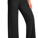 Blue Breath Yoga Pants Women Wide Leg Pants with Pockets High Waist Stretch Dress Casual Sweatpants Petite/Regular/Tall (Black, XL)