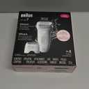 Braun Epilator Silk-pil 7, Hair Removal Device, Women Shaver & Trimmer, Wet and Dry, Wide Head, Includes Shaver Head and Trimmer Comb, SE7-041, Silver