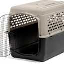 Petmate Vari Dog Kennel - Portable Dog Carriers & Crates for Large Dogs, Airline-Friendly, Durable Plastic, Pet Carrier For Home and Travel, 40 Inches, Taupe and Black