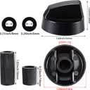 Jetec Stove Knobs Replacements Oven Universal Control Knobs KN002 Electrical Kit Range Burner Replace Compatible with AP5641247 MA-XP6 RK103