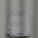 White Curtains for Living Room Thermal Insulated, 50% Light Blocking Curtains for Bedroom, Dining Room Window, W 42x L 31 Inch, Set of 2 Rod Pocket Curtain Panels