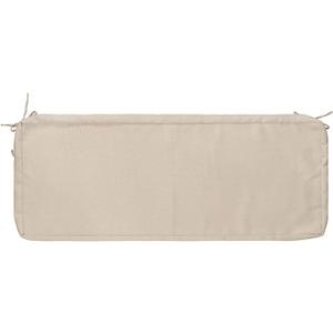 FUNHOME Outdoor Bench Cushion Cover 48 x18 x 3 inch,Water Resistant Cover with Zipper&Ties,Fade-Resistant Slipcover,Patio Porch Swing Cushion Cover (Antique Beige)
