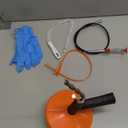 Drain Snake Auger, Plumbing Snake Drain Hair Clog Removal Tool, Heavy Duty Toilet Snake Auger, Sink Unclogger Drain Cleaner Tool for Bathroom Kitchen Tub Shower Drain Clog Remover with Gloves33 Feet