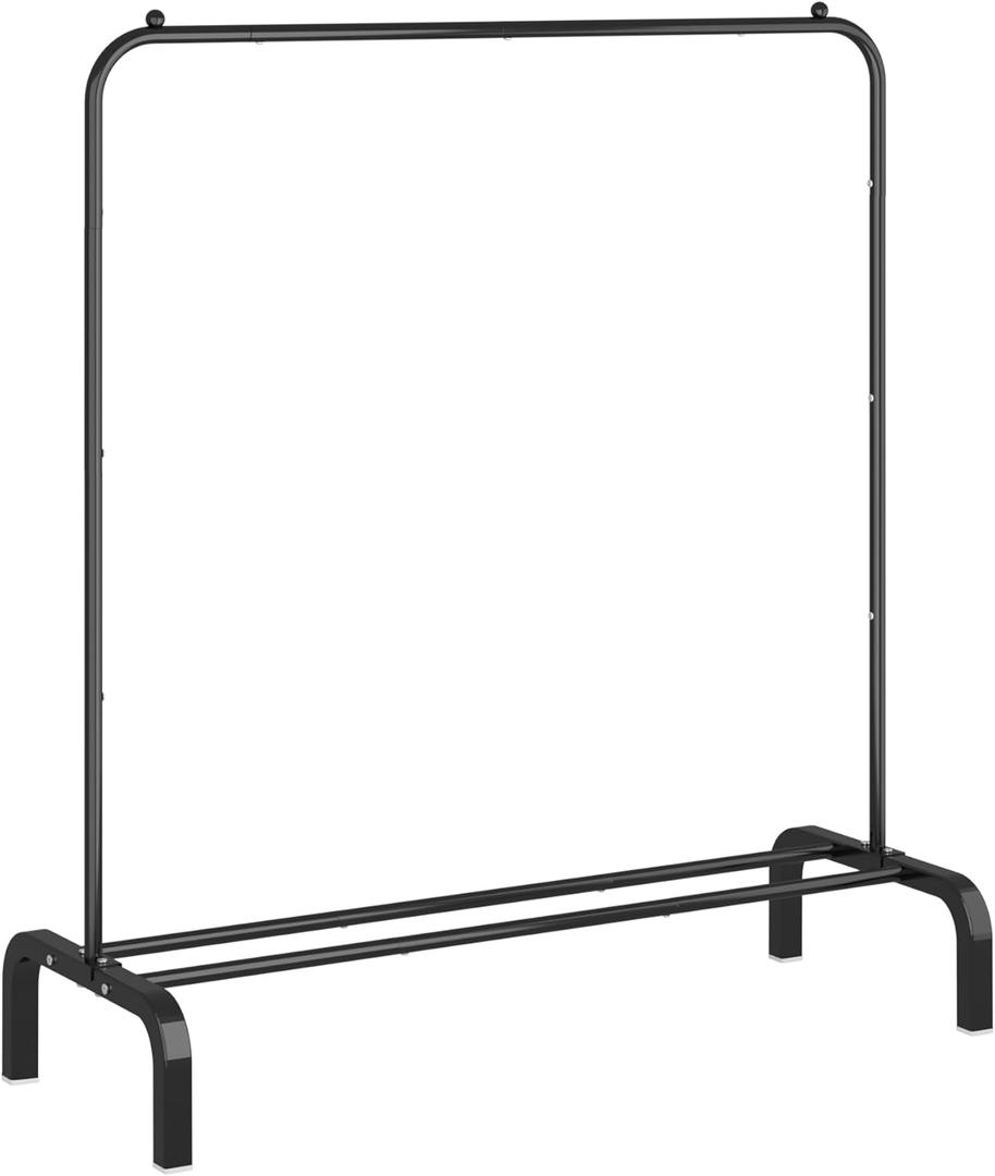 Clothes Rack Metal Clothing Rack with Bottom Shelf Garment Rack for Hanging Clothes Shirts Jeans and Coats Black Clothes Rack Metal Clothing Rack with Bottom Shelf Garment Rack for Hanging Clothes Shirts Jeans and Coats Black