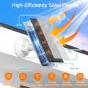 Solar Panel for Ring Camera, Compatible with Ring Stick Up Cam (2nd/3rd Gen) & Pro, Spotlight Cam Plus/Pro (Battery), 7W Solar Charger with USB-C to 3.5mm Adapter, 8.8ft Cable & 360 Mount